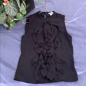 Black Ruffle Tank